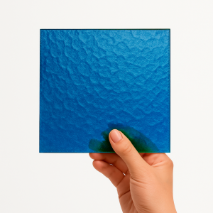 Vidrio Martele Azul x m²