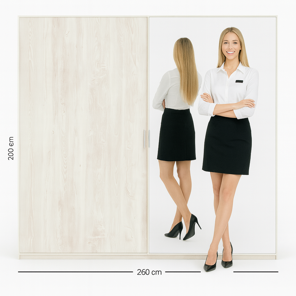 Frentes de Placard 2 puertas con espejo - Imagen 5